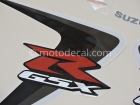 SUZUKI GSX-R 600 2006 BLACK GREY DECAL KIT