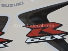 SUZUKI GSX-R 600 2006 BLACK GREY DECAL KIT