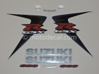 SUZUKI GSX-R 600 2006 BLACK GREY DECAL KIT
