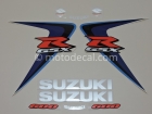 SUZUKI GSX-R 600 2006 BLUE WHITE DECAL KIT