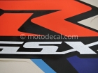 SUZUKI GSX-R 600 2006 BLUE WHITE DECAL KIT