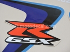 SUZUKI GSX-R 600 2006 BLUE WHITE DECAL KIT