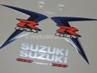 SUZUKI GSX-R 600 2007 BLUE BLACK DECAL KIT