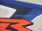 SUZUKI GSX-R 600 2007 BLUE BLACK DECAL KIT
