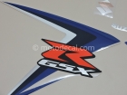 SUZUKI GSX-R 600 2007 BLUE BLACK DECAL KIT
