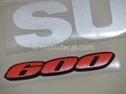 SUZUKI GSX-R 600 2007 BLUE BLACK DECAL KIT