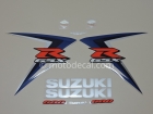 SUZUKI GSX-R 600 2007 BLUE BLACK DECAL KIT