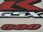 SUZUKI GSX-R 600 2006 BLACK DECAL KIT