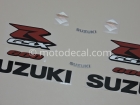 SUZUKI GSX-R 600 2006 BLACK DECAL KIT
