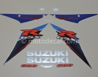 SUZUKI GSX-R 600 2007 BLUE WHITE DECAL KIT