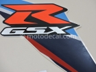 SUZUKI GSX-R 600 2007 BLUE WHITE DECAL KIT