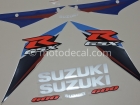SUZUKI GSX-R 600 2007 BLUE WHITE DECAL KIT
