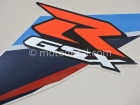 SUZUKI GSX-R 600 2007 BLUE WHITE DECAL KIT