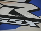 SUZUKI GSX-R 600 2008 WHITE SILVER DECAL KIT