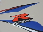 SUZUKI GSX-R 600 2009 BLUE WHITE DECAL KIT