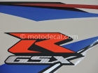 SUZUKI GSX-R 600 2009 BLUE WHITE DECAL KIT