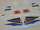 SUZUKI GSX-R 750 2003 BLUE WHITE DECAL KIT