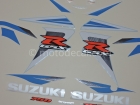 SUZUKI GSX-R 750 2006 BLUE WHITE DECAL KIT