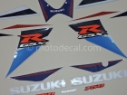 SUZUKI GSX-R 750 2007 BLUE WHITE DECAL KIT