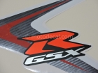 SUZUKI GSX-R 750 2008 BLUE WHITE DECAL KIT