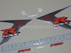 SUZUKI GSX-R 750 2008 BLUE WHITE DECAL KIT