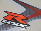 SUZUKI GSX-R 750 2008 BLUE WHITE DECAL KIT