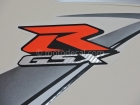 SUZUKI GSX-R 750 2009 BLUE WHITE DECAL KIT