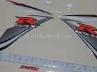 SUZUKI GSX-R 750 2009 BLUE WHITE DECAL KIT