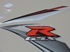 SUZUKI GSX-R 750 2009 BLUE WHITE DECAL KIT