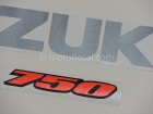 SUZUKI GSX-R 750 2010 WHITE BLUE DECAL KIT