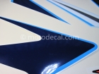 SUZUKI GSX-R 1000 2006 BLUE WHITE DECAL KIT