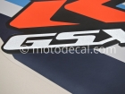 SUZUKI GSX-R 1000 2007 BLUE WHITE DECAL KIT