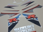 SUZUKI GSX-R 1000 2007 BLUE WHITE DECAL KIT