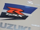 Suzuki GSX-R 1000 2011 BLUE WHITE DECAL KIT