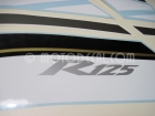 YAMAHA YZF-R125 2008 BLUE DECAL KIT