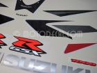 SUZUKI GSX-R 1000 2006 RED BLACK DECAL KIT
