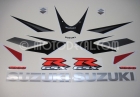 SUZUKI GSX-R 1000 2006 RED BLACK DECAL KIT
