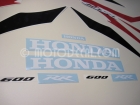 HONDA CBR 600RR 2007 RED SILVER DECAL KIT