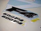 HONDA CBR 600 F4i 2001 WHITE RED DECAL KIT