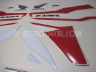 HONDA CBR 600RR 2012 RED WHITE DECAL KIT