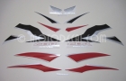 HONDA CBR 600RR 2009 BLACK RED DECAL KIT