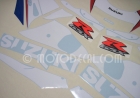 SUZUKI GSX-R 600 2000 BLUE WHITE DECAL KIT