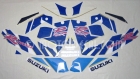 SUZUKI GSX-R 1100 1992 BLUE WHITE DECAL KIT