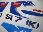 SUZUKI GSX-R 600 1999 BLUE WHITE DECAL KIT