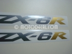 KAWASAKI ZX-6R 2005-2006 BLACK DECAL KIT
