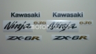 KAWASAKI ZX-6R 2005-2006 BLACK DECAL KIT