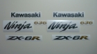 KAWASAKI ZX-6R 2005-2006 BLUE DECAL KIT