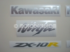 KAWASAKI ZX-10R 2004 BLACK DECAL KIT