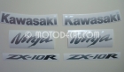 KAWASAKI ZX-10R 2006-2007 BLUE DECAL KIT