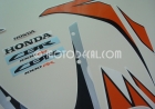 HONDA CBR 1000RR 2010 ORANGE SILVER US DECAL KIT